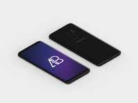 Isometric Samsung Galaxy S9 Plus Mockup By Anthony Boyd Graphics