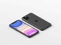 Isometric iPhone 11 Pro Max Mockup by Anthony Boyd Graphics