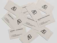 Scattered Business Card Mockup by Anthony Boyd Graphics