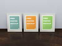 Free Realistic Poster Frame Mockup by Anthony Boyd Graphics