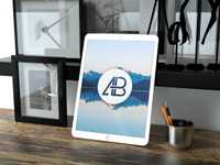 Realistic 12.9 Inch iPad Pro Mockup by Anthony Boyd Graphics